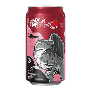 Dr Pepper Strawberries & Cream Jurassic World Edition - 355ml