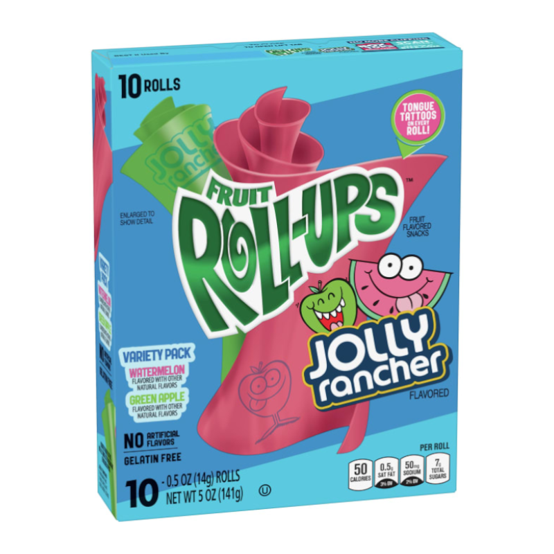 Betty Crocker Fruit Roll Ups Jolly Rancher 141g *BBE SEP 2024*