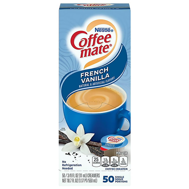 Coffee-Mate - French Vanilla - Liquid Creamer Singles - SINGLE (11ml)