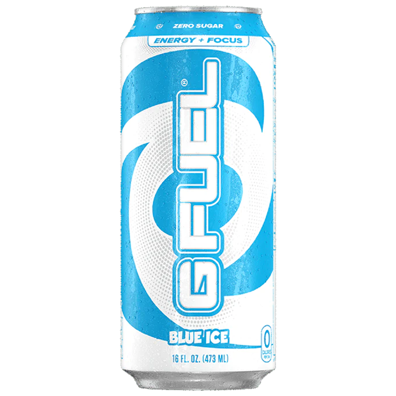 G FUEL - Blue Ice (Blue Raspberry Flavour) Zero Sugar Energy Drink - 473ml