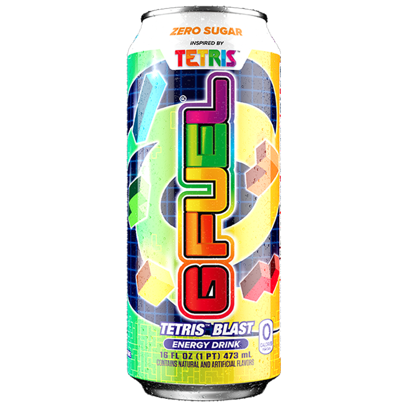 G FUEL - Tetris Blast (Rainbow Candy Flavour) Zero Sugar Energy Drink - 473ml