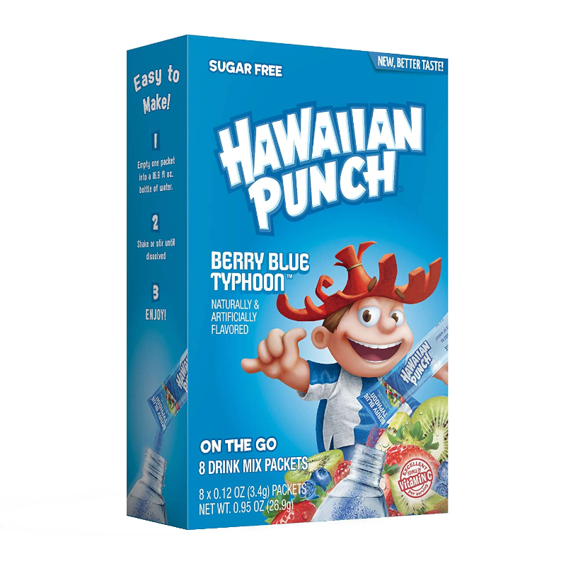 Hawaiian Punch - Singles to Go! Berry Blue Typhoon - 26.9g