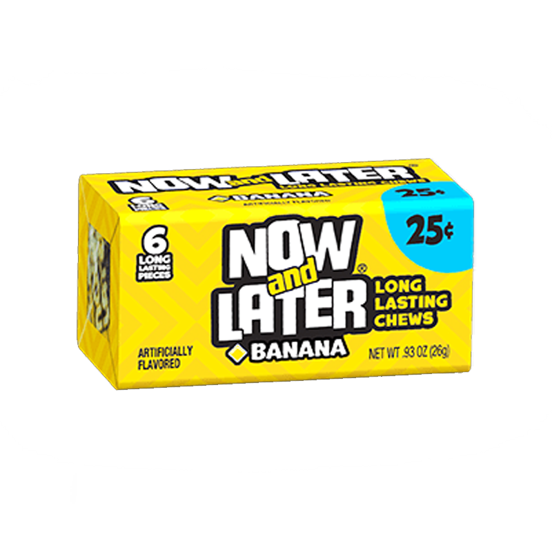 Now & Later 6 Piece Banana Candy 26g