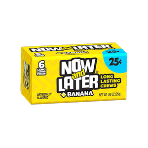 Now & Later 6 Piece Banana Candy 26g