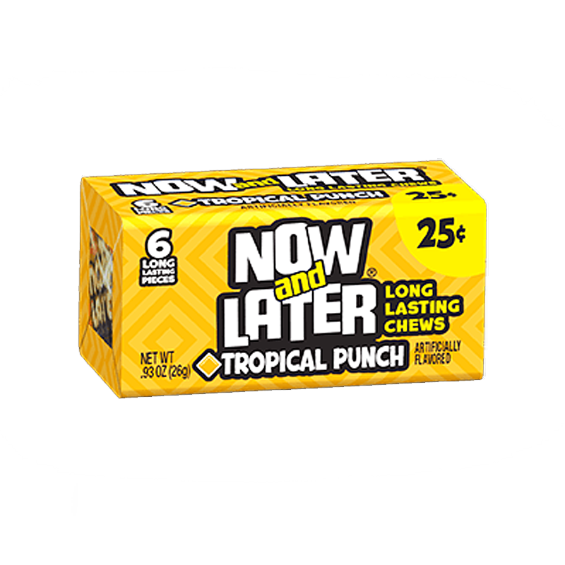 Now & Later 6 Piece Tropical Punch Candy 26g