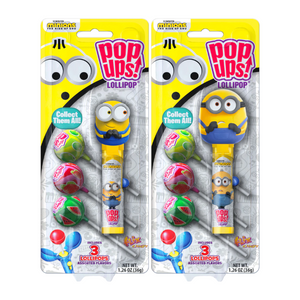 POP UPS! Lollipops Minions Blister Pack - 36g