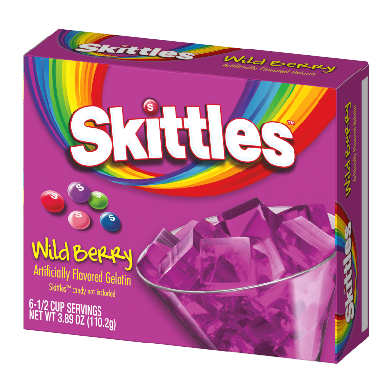 Skittles Gelatin Wild Berry 3.89oz 110.3g