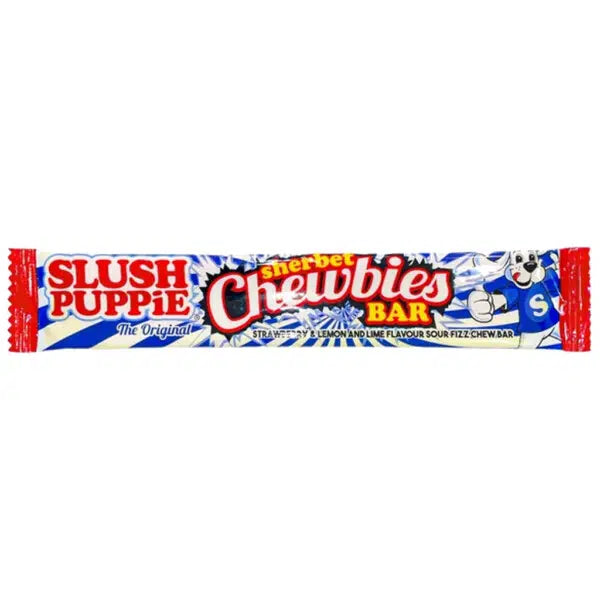 Slush Puppie Sherbet Chewbies Bar Strawberry and Lemon & Lime 25g