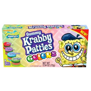 Spongebob Squarepants Gummy Krabby Patties Colors 72g