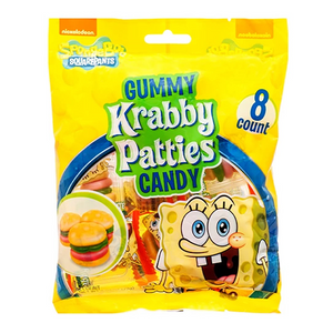 Spongebob Squarepants Gummy Krabby Patties Peg Bag 72g