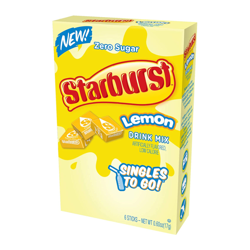 Starburst Zero Sugar Lemon Singles to Go 16.6g