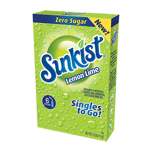 Sunkist Lemon Lime Zero Sugar Singles to Go - 15g