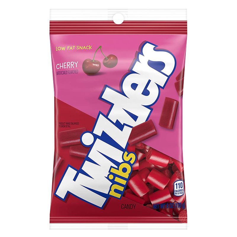 Twizzlers Cherry Nibs Peg Bag 170g