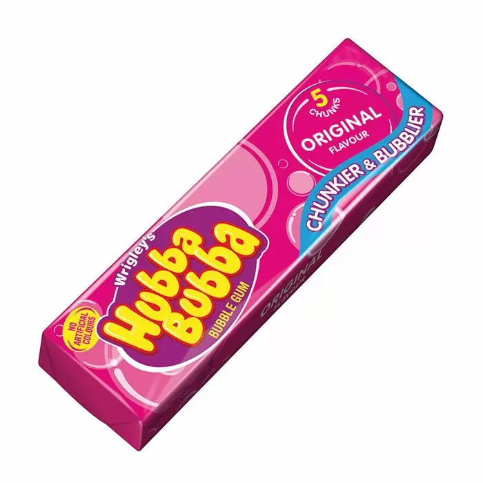 Wrigley's Hubba Bubba Original Bubble Gum 5 Pieces