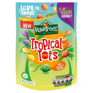 Rowntree's Tropical Tots Vegan Friendly Sweets Sharing Bag 140g