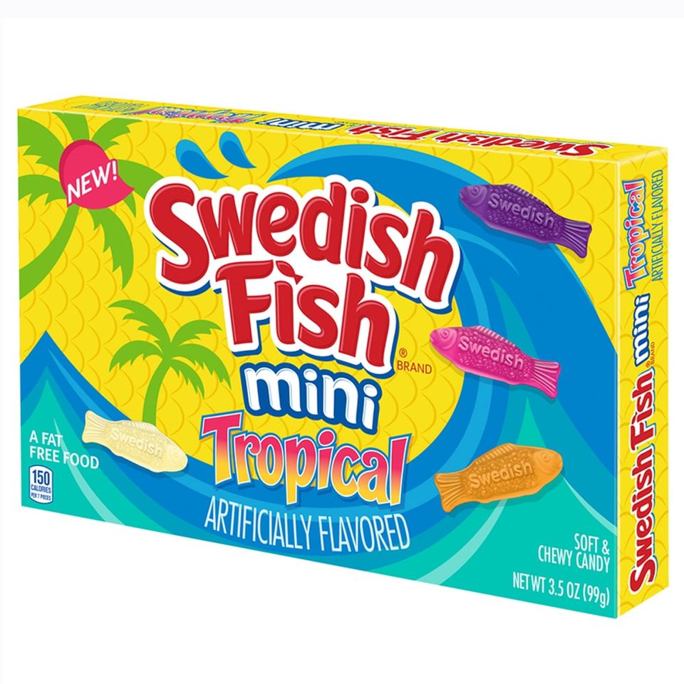 Swedish Fish Mini Tropical Theatre Box 99g – Isle Love Sweets