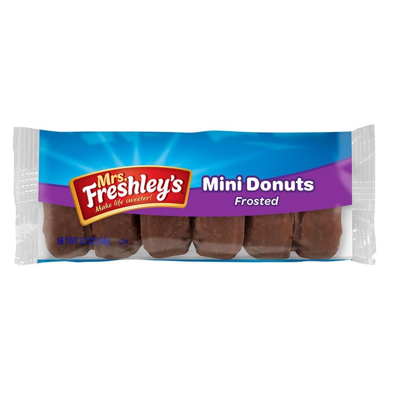 Mrs Freshley's Frosted Chocolate Mini Donuts 93g