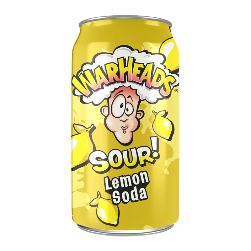 Warheads SOUR! Lemon Soda 355ml